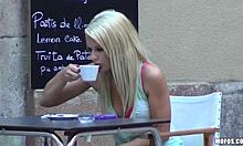 i'm watching my amazing girlfriend get fingered and fucked in public bed