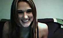 Open-minded gal shows off her tits in steamy homemade affair.