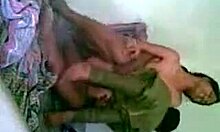 Beautiful Indian skank fucked missionary on floor