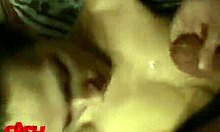 Girlfriend gets pounded hard in missionary, cum on tits after oral and fingering.