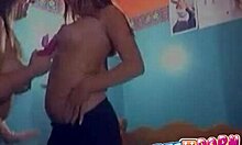 Two girlfriends TEASING with GIRL-ON-GIRL PUSSY TOYING