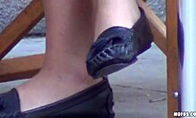 i'm watching my amazing girlfriend get fingered and fucked in public bed