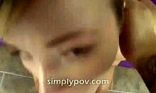 natural ex-girlfriend sucking cock for new partner in pov