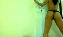 Cheerful Busty Slut Teases on Webcam