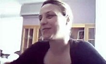 Blonde Foxy Teen Spreads Pussy And Rubs Clit On Chair During Webcam Masturbation