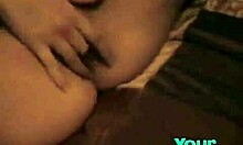 Sweet Vixen Spreads And Fingers Her Shaved Pussy On Bed