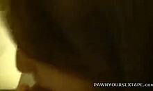 My cute girlfriend sucks my cock in front of the mirror