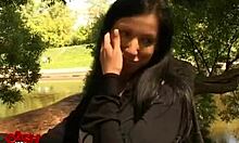 Handsome bloke enjoys a skilled performance in the car