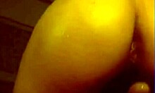 watch this curvy milf slam her shaved pussy with a thick dildo on webcam. she uses toys in stockings for masturbation.