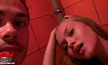 Blonde Girlfriend Gets Ass Licked and Cum on Ass Outdoors