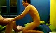 Pretty bimbo sucks big dick on bed