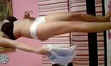 damn, this sexy indian skank toys her tits and pussy 😍