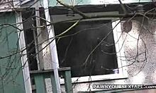 omg, this tramp with long brown hair is about to get her ass pounded hard in the bathroom! 😍