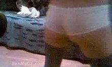 i'm shirtless amateur gf getting naked in my bedroom with stockings on webcam solo sexy babe