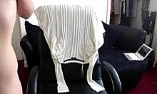 My Ex Spreads Shaved Pussy During Hot Skype Sex Session