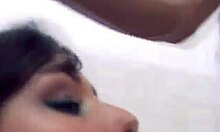 skilled ex gives blowjob to hairy boyfriend in 69