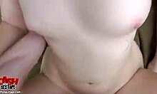 Chilly Day Outside but Brunette Demands Cock for Facial