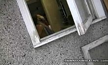 omg, this tramp with long brown hair is about to get her ass pounded hard in the bathroom! 😍