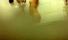 spy action catchin this hot tramp cleanin in bathroom