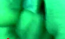 This tanned skank licks my penis like it's blueberry ice cream at the gym.