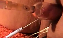 Chubby wife toys shaved pussy to orgasm