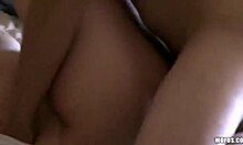 Blonde teen GF's intense homemade fucking with hair pulling