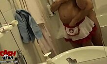 Ex Girlfriend Fingers Horny Snatch In Bathroom!