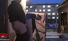 cheap hooker gets off solo by the radiator