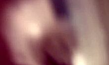 Petite 18+ brunette teases shaved pussy in bathroom mirror