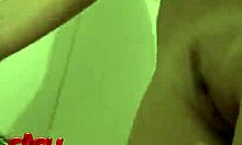 Ex Girlfriend Fingers Horny Snatch In Bathroom!