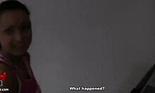 This tanned skank licks my penis like it's blueberry ice cream at the gym.