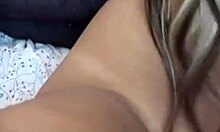 Classy Babe Plays with Dildo and Spreads Shaved Pussy