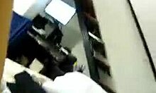 A hot Latina babe gently strokes a large cock