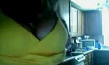 incognito teen dances solo on webcam, teasing big tits and boobs