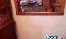 My slutty exgf licks cum off her tits like syrup.