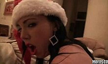 Attractive Women Enjoy Group Fun at Christmas Party