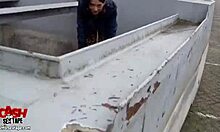 Skanky Girlfriend's Homemade Fucking Scene with Blowjob and Cum on Ass and Tits