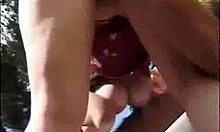 Hey, that focused princess is giving her husband some really nice head right now