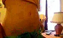 curvy teen preps for porn webcam show. she teases in panties