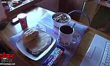 Czech pornstar teases with footjob and big tits