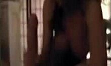 skillful little slut says, 'let me handjob you, partner' in pov