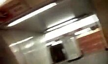 Lovely brunette girlfriend sucks cock with eyes closed in pov