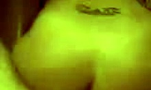 Wicked gal rides in reverse cowgirl on homemade video.