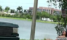 Hot Brunette Bitch Gets Penetrated Outdoors Publicly