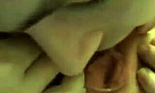 The reddish trashy hoe gets rammed in doggystyle