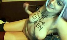 i'm a naughty punk gal satisfying my horny urges on webcam