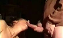 Petite 18+ babe sucks big cock intensely