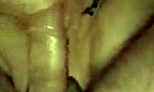 Happy Tramp Slurps Warm Sperm Like Hot Pudding