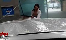 Does the gf wash before doggystyle fucking with toys?