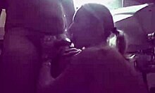 Horny blonde babe sucking fat cock on webcam